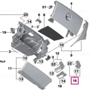 Suport lumina pedalier pasager - BMW - Mini Chilipir