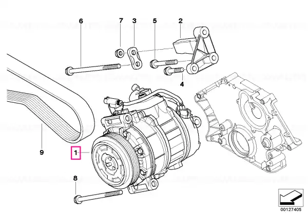 Reducere RP air conditioning compressor - BMW