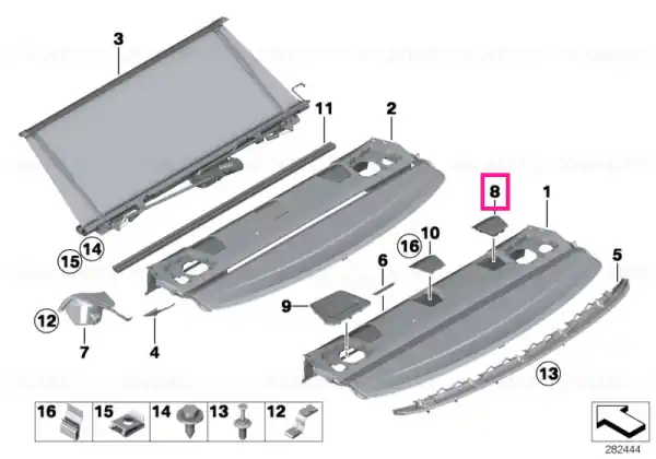 Ornament Top Tether SCHWARZ - BMW Cel mai vândut