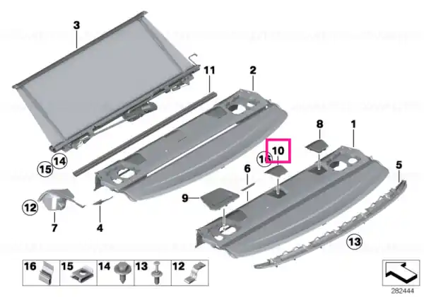 Reducere Ornament Top Tether SCHWARZ - BMW