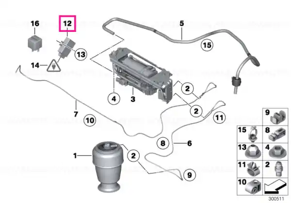 Control unit, air suspension - BMW Popular