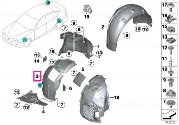 Capac aripa roata fata dreapta - BMW Reduceri