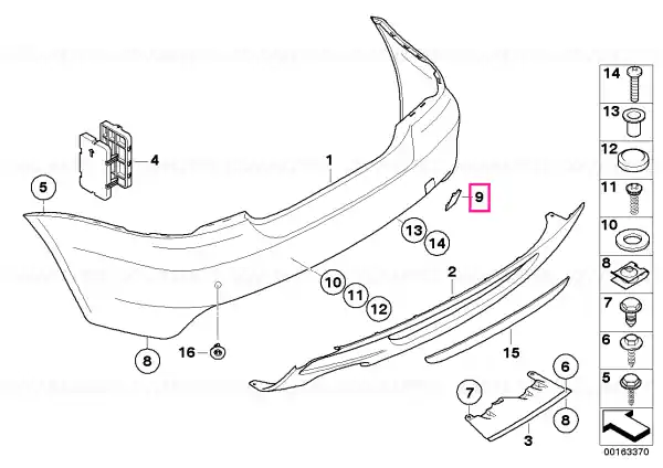 Flap, towing eye, primed -M- - BMW Cumpărături sigure