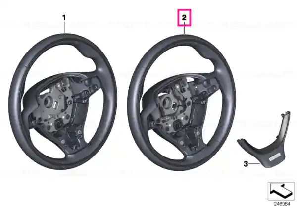Cel mai bun preț Sports st.-wheel,leather/wd.ring,multif. WEIß - BMW