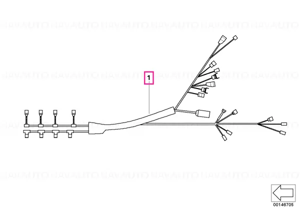 Preț redus Fascicula electrica injectie/aprindere - BMW