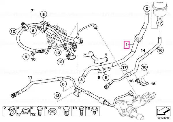 Tub aspirare - BMW Expediere rapidă