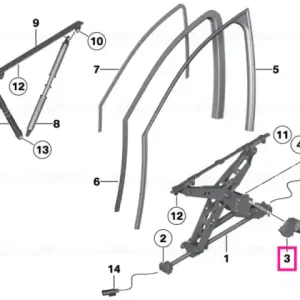 Ultima șansă Drive for window lifter, right - BMW