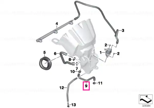 Comandă acum Furtun retur - BMW Motorrad