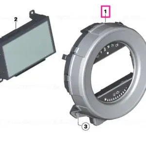 Livrare rapidă Instrument cluster, navigation MPH SILBER - BMW - Mini