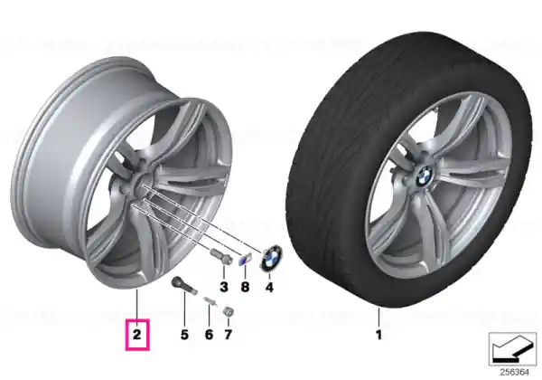 Disk wheel, light-alloy, black matt 10,5JX20 ET:19 - BMW Comandă acum