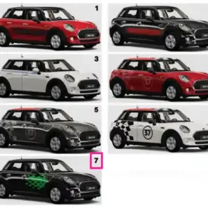 Side stripe, Vivid Green - BMW - Mini Disponibil imediat
