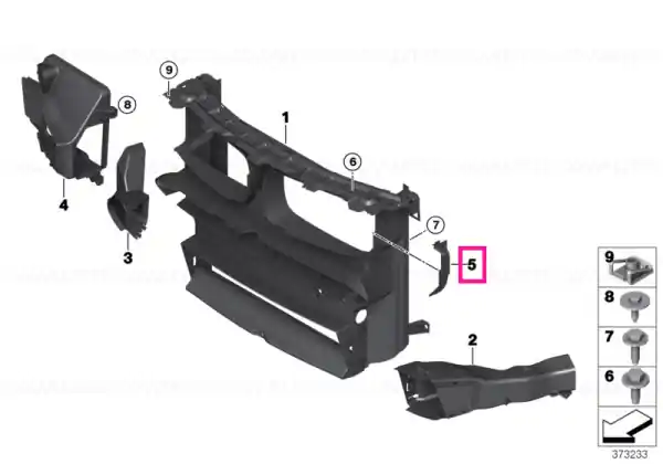 Discount Air duct, radiator grille, right - BMW