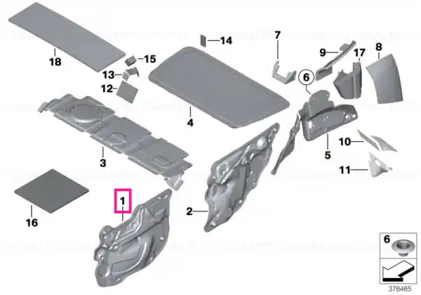 Super ofertă Sound insulating door front right - BMW - Mini