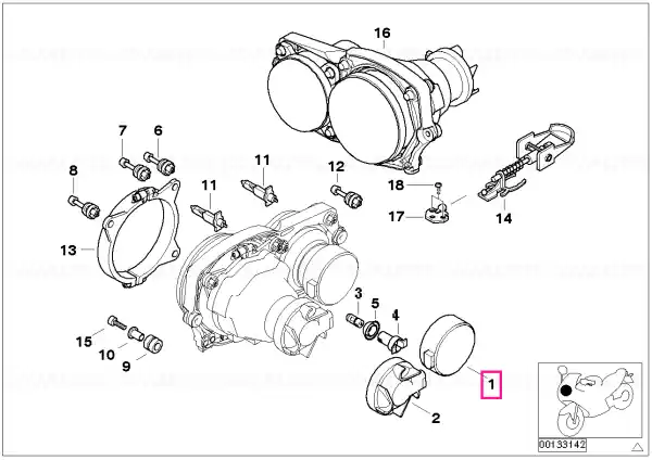 Cel mai vândut Capac protecție far lung - BMW Motorrad