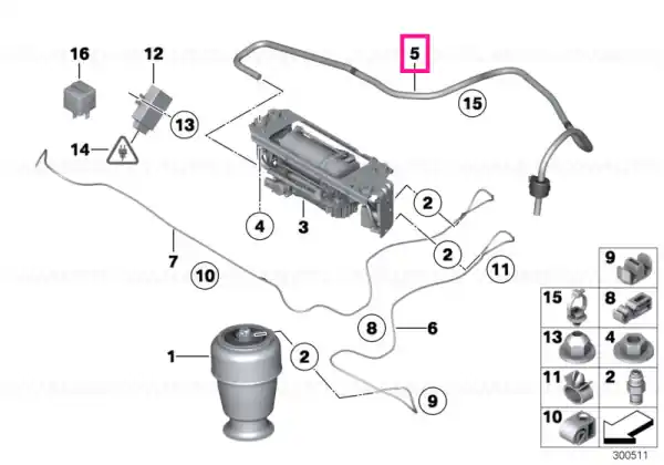 Reducere specială Vent tubing - BMW