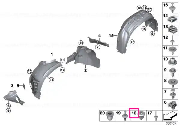 Piuliță extensibilă - BMW Comandă acum