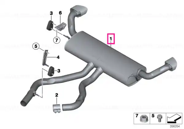 Reduceri Rear silencer - BMW