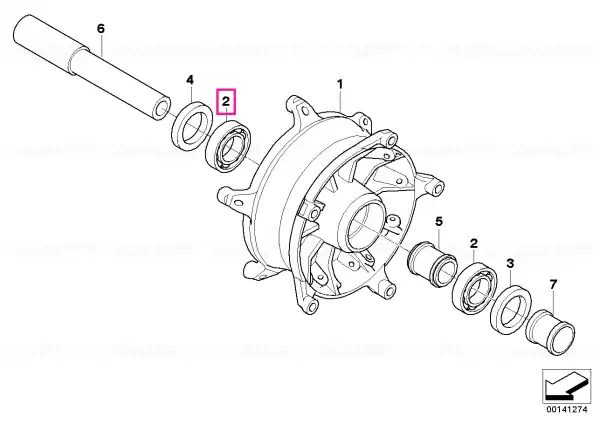 Reduceri Grooved ball bearing 6205 - BMW Motorrad