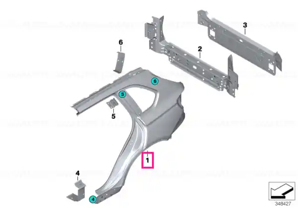 Left rear side panel - BMW Promoție