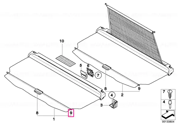 Cumpără online Roller blind pull-out bar - BMW