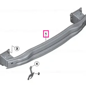 Carrier, bumper rear - BMW - Mini Reducere extra