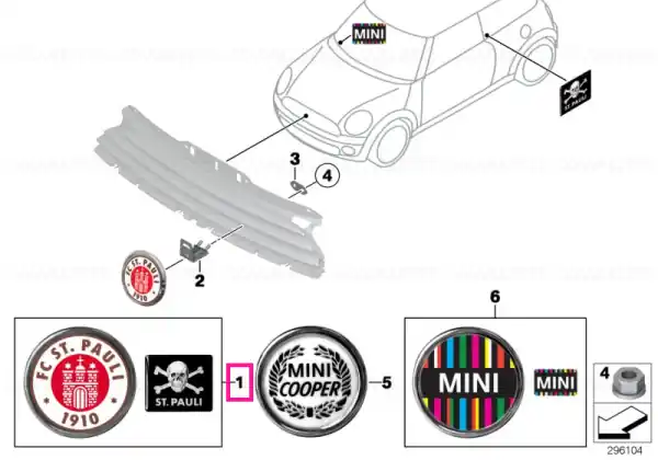 Ofertă exclusivă Plaque ST. PAULI - BMW - Mini