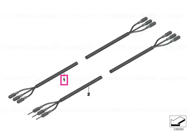 Livrare gratuită CVBS wire L= 1250MM - BMW