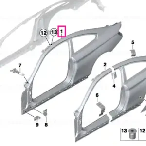 Vezi acum Side frame, exterior, left - BMW