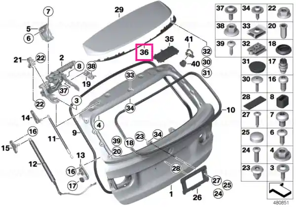 Husă spoiler spate - BMW Cel mai bun preț