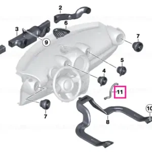 Cold air duct, glove box - BMW - Mini Livrare gratuită