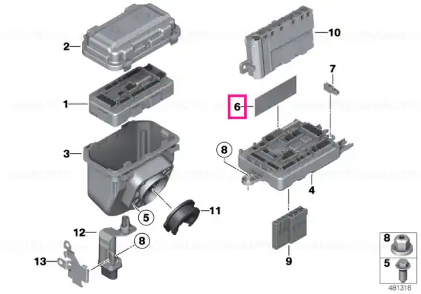 Map, fuse grouping - BMW Ofertă limitată