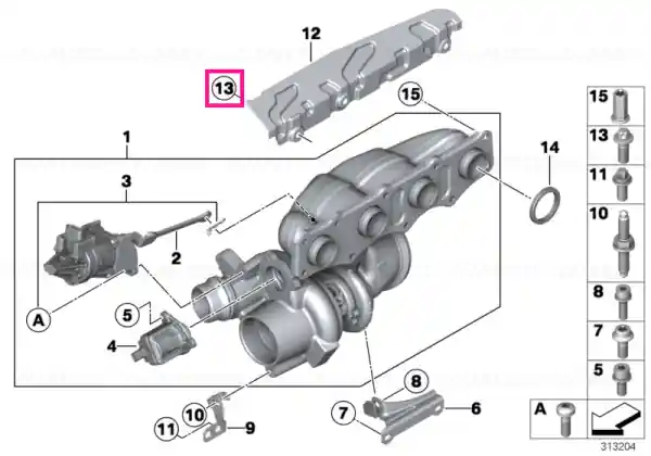 Șurub cap stea M8X16-8.8-ZNS3 - BMW Plată sigură