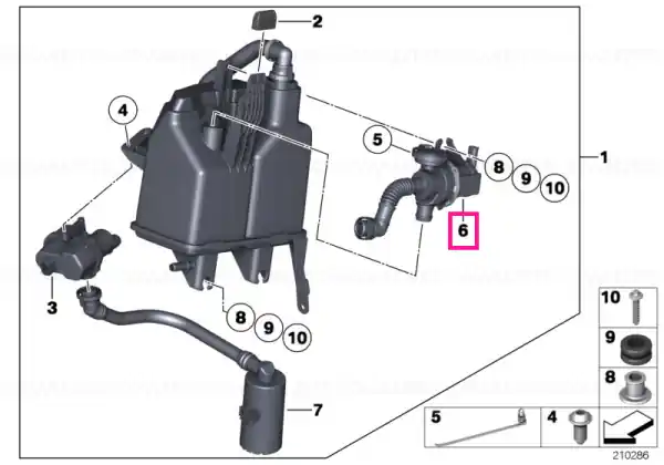 Transport gratuit Shut-off valve - BMW