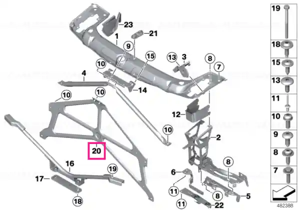 Ofertă limitată Structural reinforcement panel - BMW