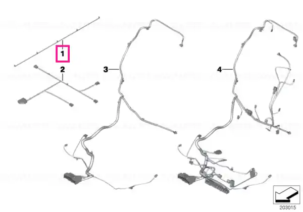 Wiring harness, backrest ventilation - BMW Premium