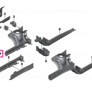 Strut tower, front left - BMW - Mini Preț redus