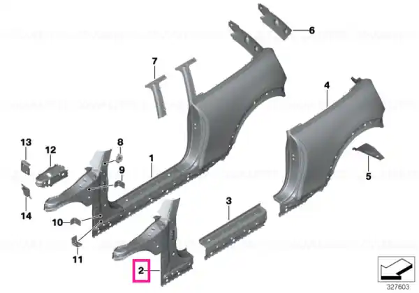 Cumpără acum Left exterior column A - BMW - Mini