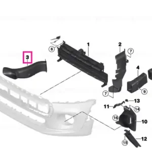 Noutate Air duct, brake, right COOPER S - BMW - Mini