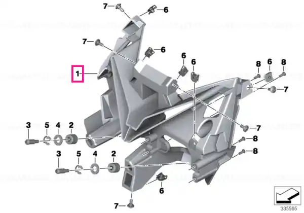 Front panel carrier - BMW Motorrad Noutate