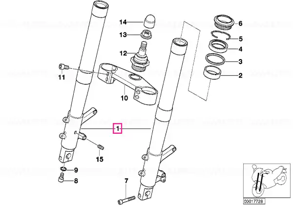 Ieftin Slider tube left - BMW Motorrad