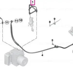 Conductă frână circuit control spate - BMW Motorrad Ultima șansă