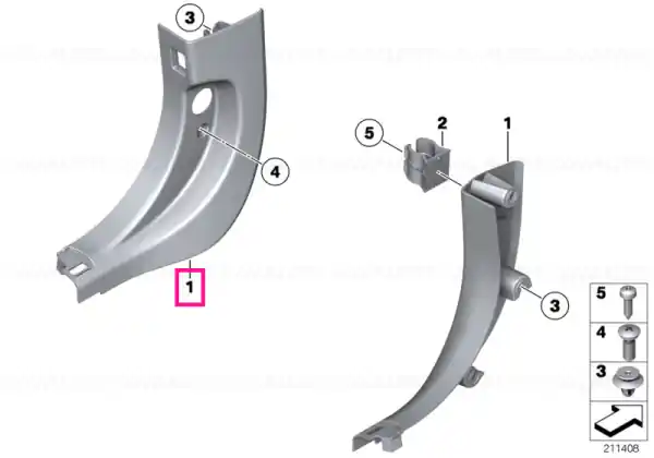 Panou trim lateral jos dreapta OYSTER - BMW Ofertă