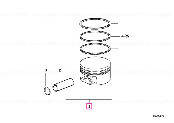 Mahle-nikasil piston 91,99MM(0) - BMW Calitate înaltă