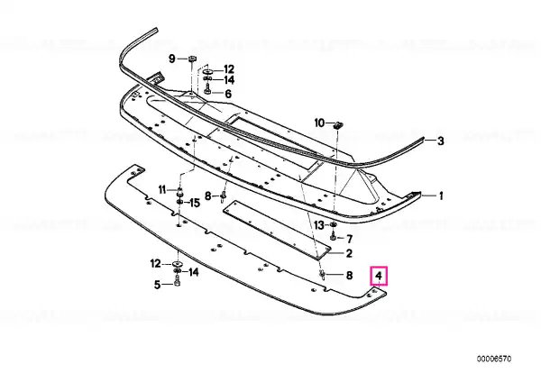 Spoiler front M SPORT E3 - BMW Preț mic