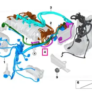 Wiring harness, engine, supply module - BMW Ofertă exclusivă