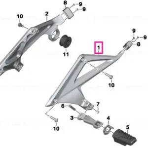 Cumpără acum Footrest plate, rear left - BMW Motorrad