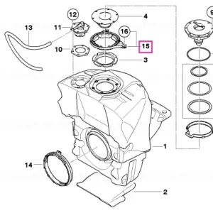 Cumpărături sigure Fixing ring, filler tube - BMW Motorrad