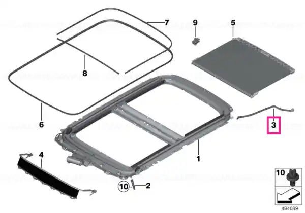 Reducere specială Furtun ieșire apă spate dreapta L=589MM L=589 MM - BMW - Mini
