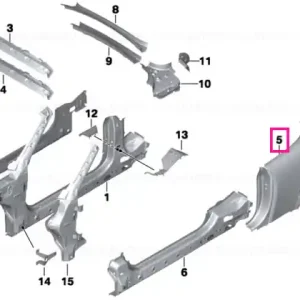 Right rear side panel - BMW - Mini Livrare rapidă
