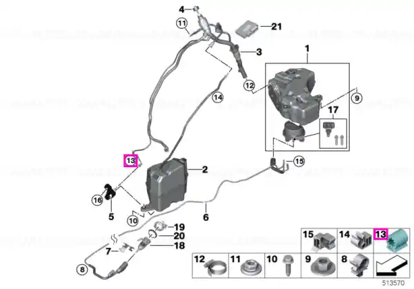 Distantier, sistem SCR - BMW X3 G01, X4 G02 Ofertă limitată